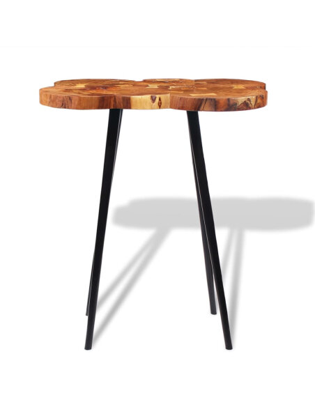Table de bar Vintage / Rétro en bois d'acacia massif 90x60x110 cm {attributes} Table de bar Vintage / Rétro en bois d'acacia massif 90x60x110 cm {attributes}