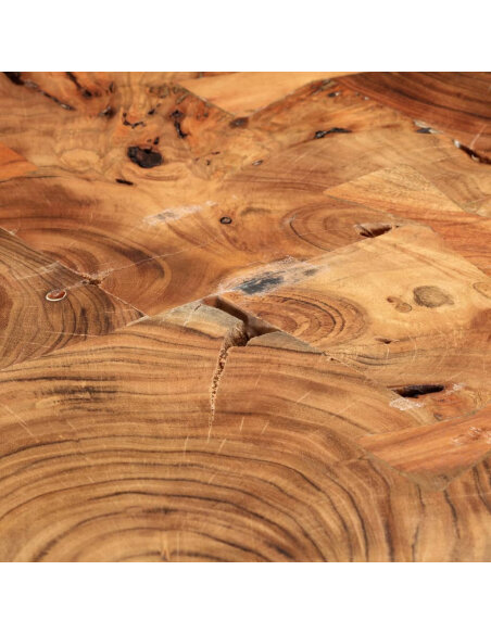 Table de bar Vintage / Rétro en bois d'acacia massif 90x60x110 cm {attributes} Table de bar Vintage / Rétro en bois d'acacia massif 90x60x110 cm {attributes}