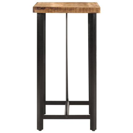 Table de bar style Industriel en bois de manguier massif et fer 55 x 55 x 107 cm {attributes}