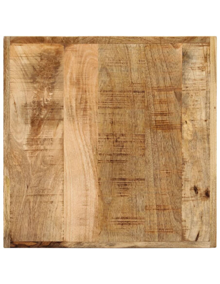 Table de bar style Industriel en bois de manguier massif et fer 55 x 55 x 107 cm {attributes} Table de bar style Industriel en bois de manguier massif et fer 55 x 55 x 107 cm {attributes}