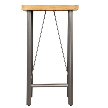 Table de bar style Industriel En bois de teck massif recyclé 60 x 60 x 107 cm {attributes}