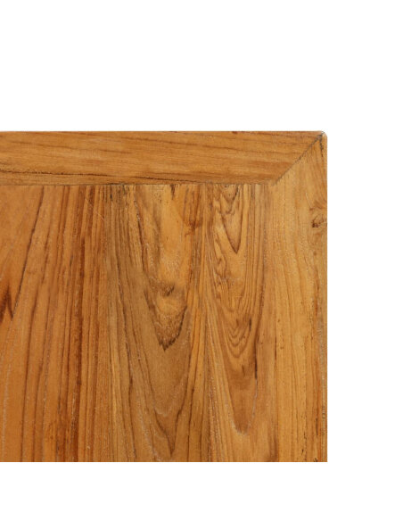 Table de bar style Industriel En bois de teck massif recyclé 60 x 60 x 107 cm {attributes} Table de bar style Industriel En bois de teck massif recyclé 60 x 60 x 107 cm {attributes}