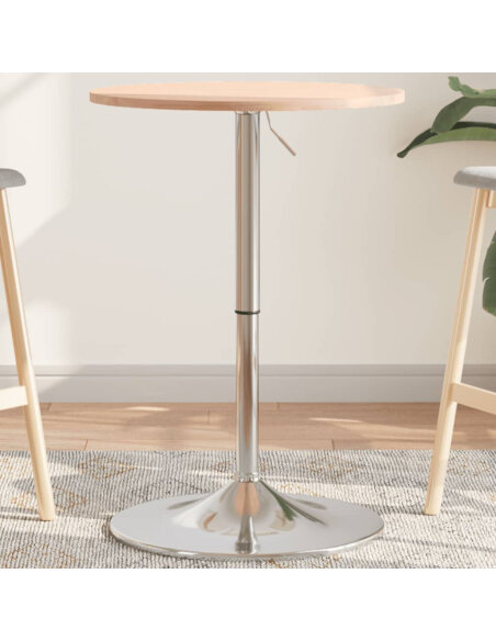 Table de bar Vintage / Rétro en bois de hêtre massif 50 x 89,5 cm {attributes}