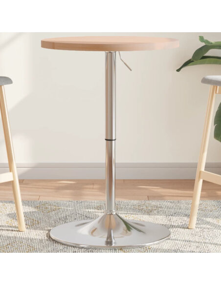 Table de bar Vintage / Rétro en bois de chêne massif 50 x 90,5 cm {attributes}