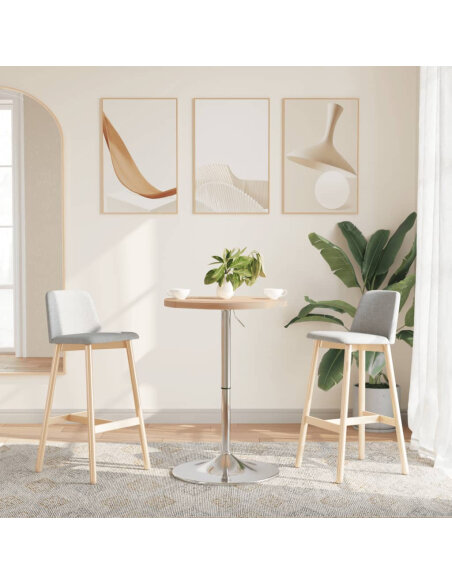 Table de bar Vintage / Rétro en bois de chêne massif 50 x 90,5 cm {attributes}