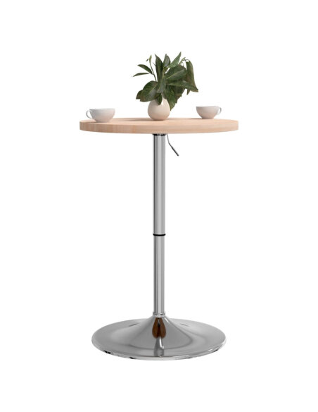 Table de bar Vintage / Rétro en bois de chêne massif 50 x 90,5 cm {attributes}