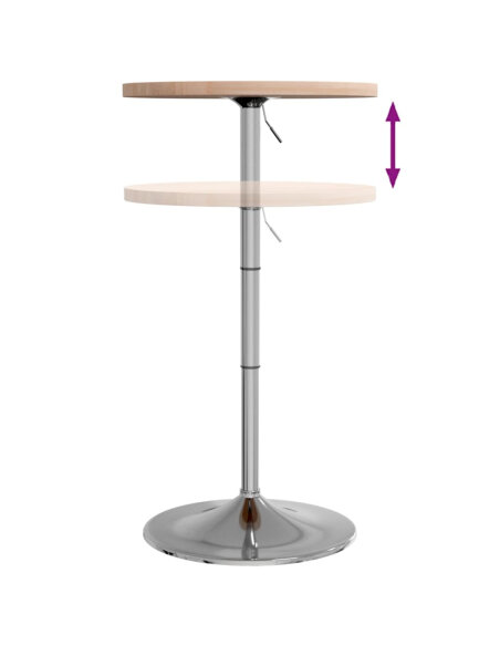 Table de bar Vintage / Rétro en bois de chêne massif 50 x 90,5 cm {attributes}