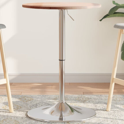 Table de bar Vintage / Rétro en bois de chêne massif 50 x 89,5 cm {attributes}