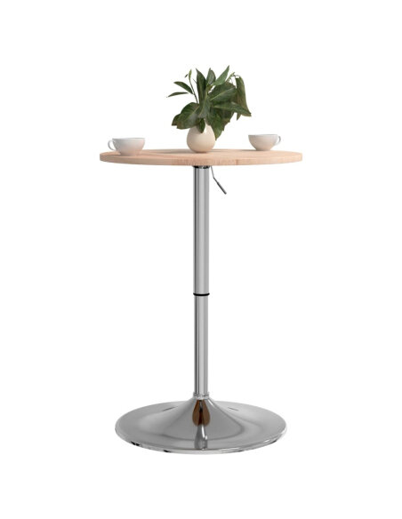 Table de bar Vintage / Rétro en bois de chêne massif 50 x 89,5 cm {attributes}