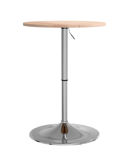 Table de bar Vintage / Rétro en bois de chêne massif 50 x 89,5 cm {attributes}