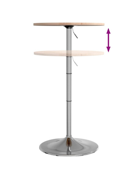 Table de bar Vintage / Rétro en bois de chêne massif 50 x 89,5 cm {attributes}