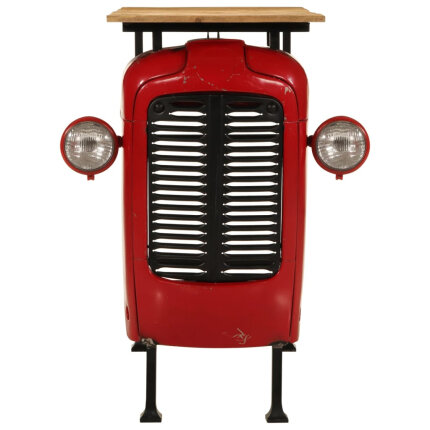 Table de bar style Industriel en bois de manguier massif Rouge 55 x 120 x 107 cm {attributes}