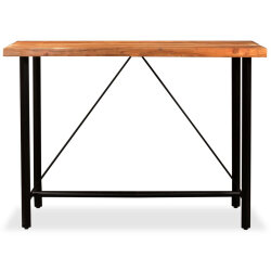 Table de bar style Industriel en bois d'acacia massif 150 x 70 x 107 cm {attributes} 2