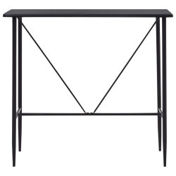 Table de bar style Industriel en bois mdf Noir 120x60x110 cm {attributes} 2