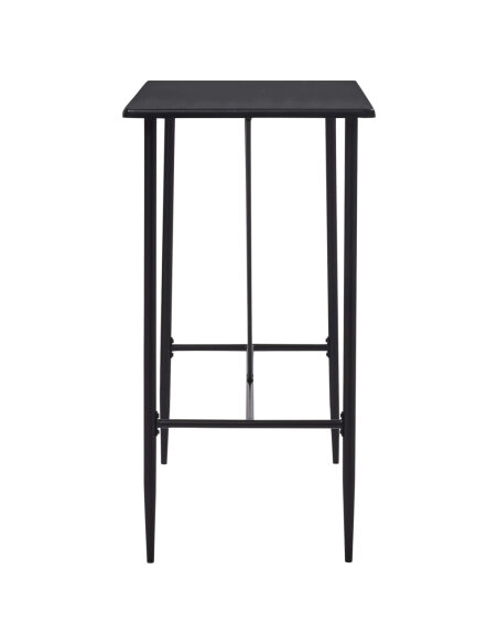 Table de bar style Industriel en bois mdf Noir 120x60x110 cm {attributes} Table de bar style Industriel en bois mdf Noir 120x60x110 cm {attributes}