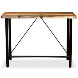 Table de bar style Industriel en bois massif de récupération  120 x 60 x 107 cm {attributes} 2