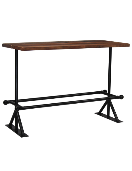 Table de bar style Industriel en bois massif de récupération  150 x 70 x 107 cm {attributes}
