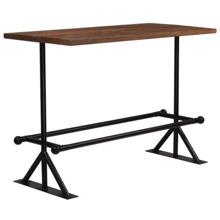 Table de bar style Industriel en bois massif de récupération  150 x 70 x 107 cm {attributes}