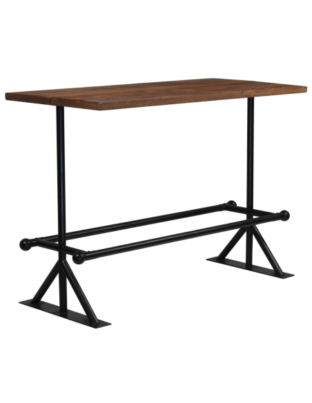 Table de bar style Industriel en bois massif de récupération  150 x 70 x 107 cm {attributes}