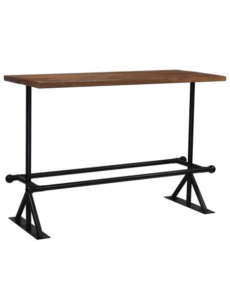 Table de bar style Industriel en bois massif de récupération  150 x 70 x 107 cm {attributes}