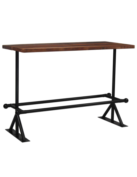 Table de bar style Industriel en bois massif de récupération  150 x 70 x 107 cm {attributes}
