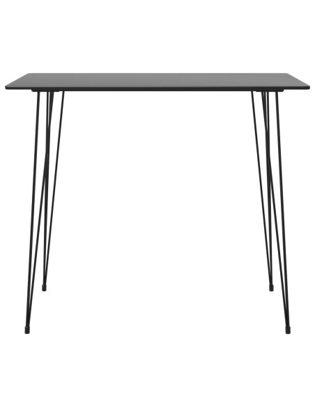 Table de bar Vintage / Rétro en métal et bois Noir 120x60x105 {attributes}