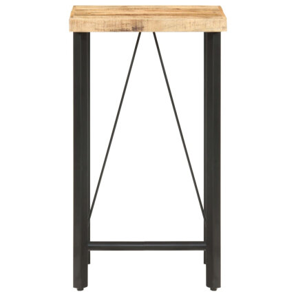 Table de bar style Industriel en bois de manguier 60 x 60 x 107 cm {attributes}