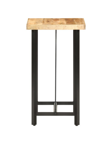 Table de bar style Industriel en bois de manguier 60 x 60 x 107 cm {attributes} Table de bar style Industriel en bois de manguier 60 x 60 x 107 cm {attributes}