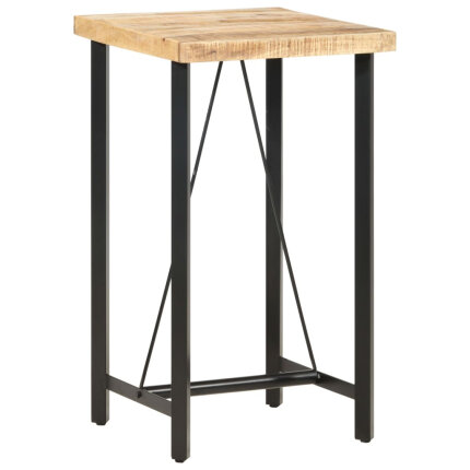Table de bar style Industriel en bois de manguier 60 x 60 x 107 cm {attributes}