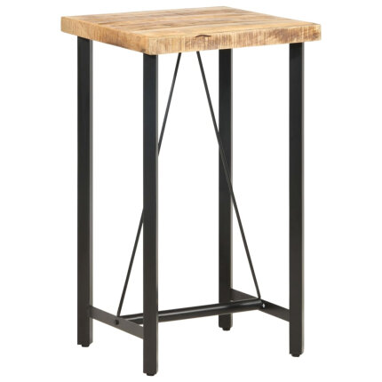 Table de bar style Industriel en bois de manguier 60 x 60 x 107 cm {attributes}