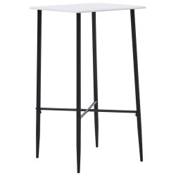 Table de bar style Industriel en bois mdf Blanc 60 x 60 x 111 cm {attributes}