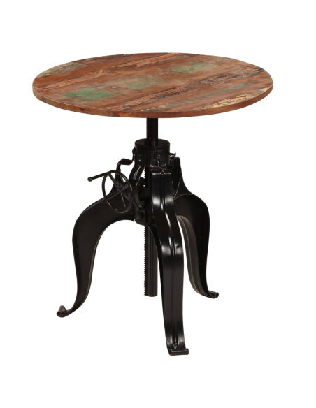 Table de bar Vintage / Rétro style Industriel / Rétro - Vintage en bois massif de récupération  75 x (76-110) cm {attributes}