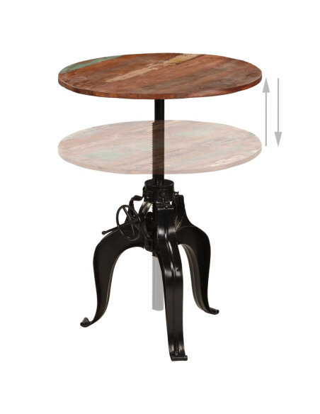 Table de bar Vintage / Rétro style Industriel / Rétro - Vintage en bois massif de récupération  75 x (76-110) cm {attributes}