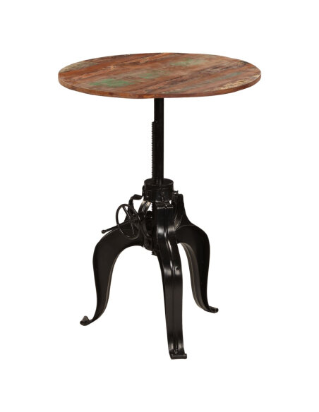 Table de bar Vintage / Rétro style Industriel / Rétro - Vintage en bois massif de récupération  75 x (76-110) cm {attributes}