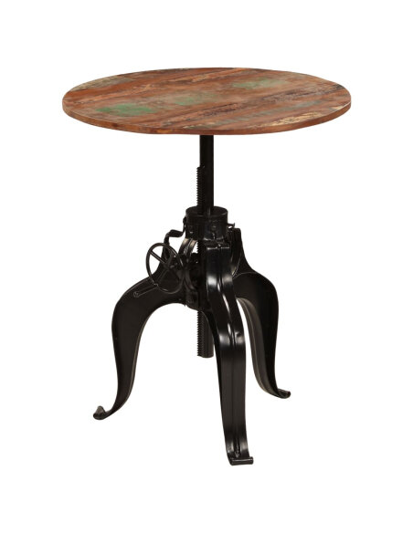 Table de bar Vintage / Rétro style Industriel / Rétro - Vintage en bois massif de récupération  75 x (76-110) cm {attributes}