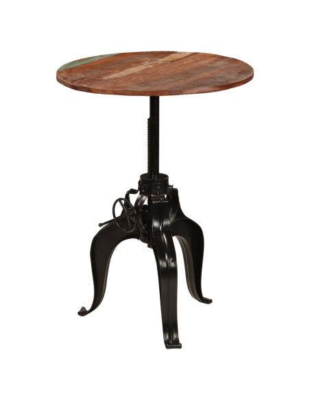 Table de bar Vintage / Rétro style Industriel / Rétro - Vintage en bois massif de récupération  75 x (76-110) cm {attributes}