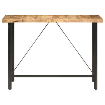 Table de bar style Industriel en bois de manguier 150 x 70 x 107 cm {attributes}