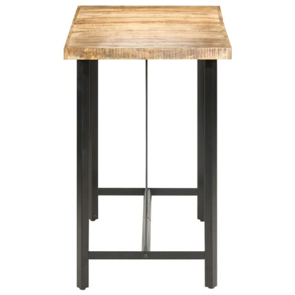 Table de bar style Industriel en bois de manguier 150 x 70 x 107 cm {attributes}