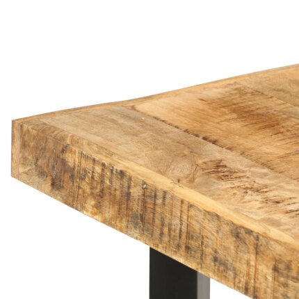 Table de bar style Industriel en bois de manguier 150 x 70 x 107 cm {attributes}