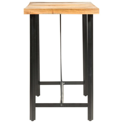 Table de bar style Industriel en bois d'acacia massif 180x70x107 cm {attributes}