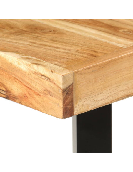 Table de bar style Industriel en bois d'acacia massif 180x70x107 cm {attributes} Table de bar style Industriel en bois d'acacia massif 180x70x107 cm {attributes}