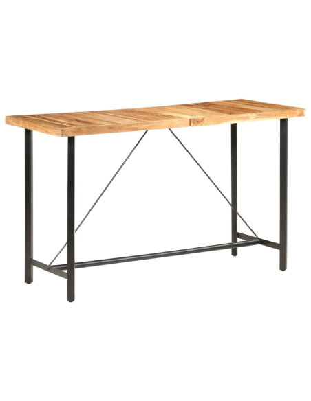 Table de bar style Industriel en bois d'acacia massif 180x70x107 cm {attributes} Table de bar style Industriel en bois d'acacia massif 180x70x107 cm {attributes}