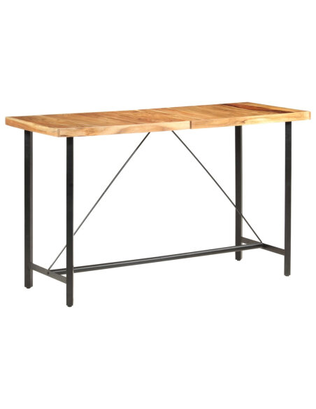 Table de bar style Industriel en bois d'acacia massif 180x70x107 cm {attributes} Table de bar style Industriel en bois d'acacia massif 180x70x107 cm {attributes}