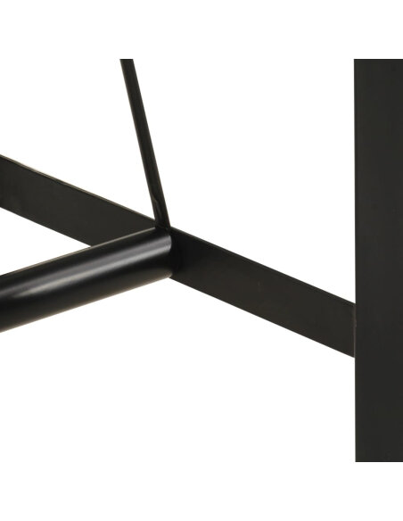 Table de bar style Industriel en bois de manguier massif et fer 55 x 55 x 107 cm {attributes} Table de bar style Industriel en bois de manguier massif et fer 55 x 55 x 107 cm {attributes}