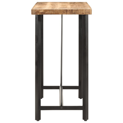 Table de bar style Industriel en bois de manguier et fer 110 x 55 x 107 cm {attributes}