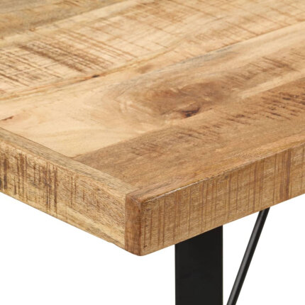Table de bar style Industriel en bois de manguier et fer 110 x 55 x 107 cm {attributes}