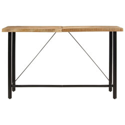 Table de bar style Industriel en bois de manguier et fer 180 x 70 x 107 cm {attributes} 2