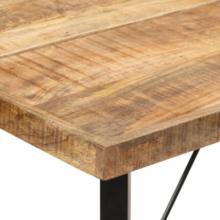 Table de bar style Industriel en bois de manguier et fer 180 x 70 x 107 cm {attributes}