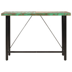 Table de bar style Industriel en bois massif de récupération et fer Multicolore 150x70x107 cm {attributes} 2