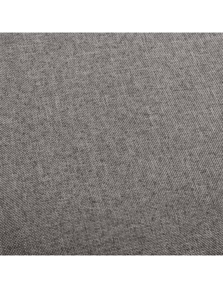 Tabourets de bar en lot de 2 en tissu Gris  